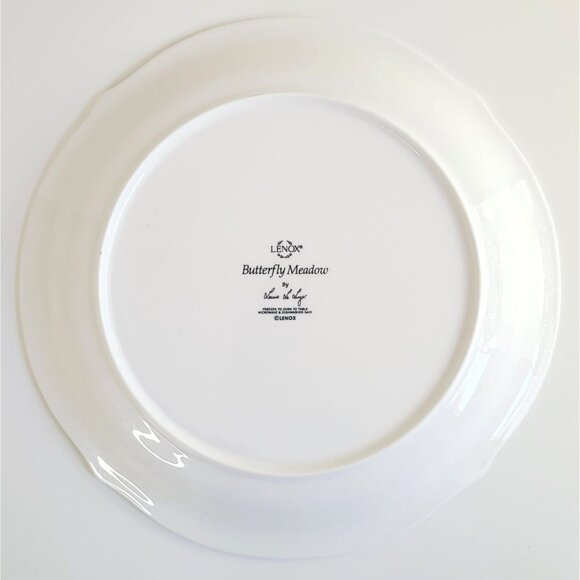 Lenox Butterfly Meadow Round Serving Platter 12" Floral & Butterfly Tray - Picture 5 of 9